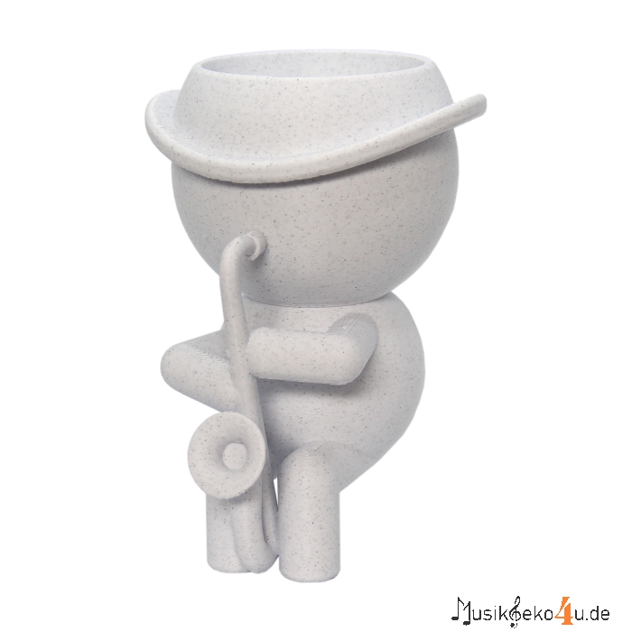 Saxophon Kantenhocker - 3D gedruckter Saxophonspieler in verschiedenen Farben