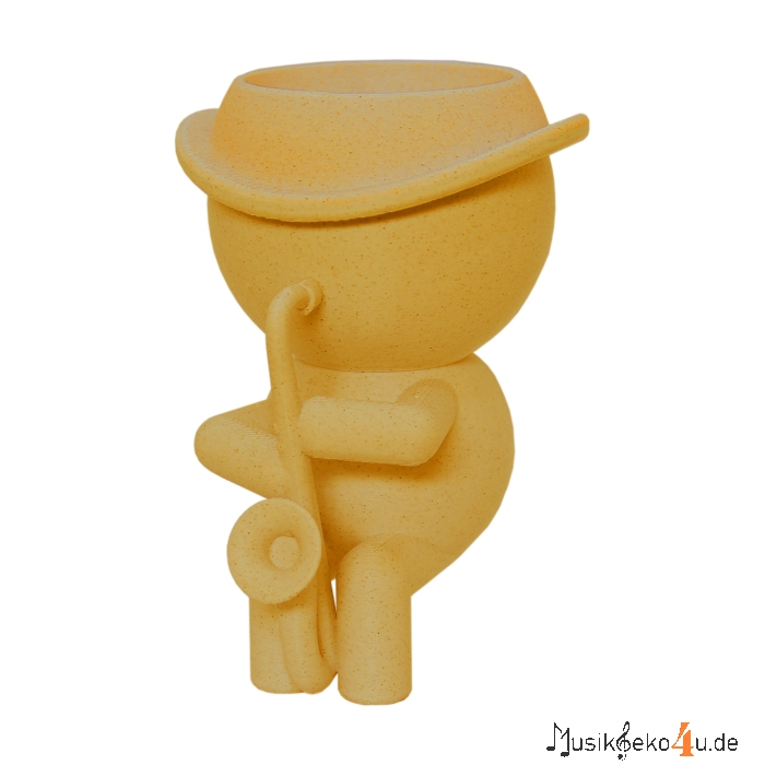 Saxophon Kantenhocker - 3D gedruckter Saxophonspieler in verschiedenen Farben