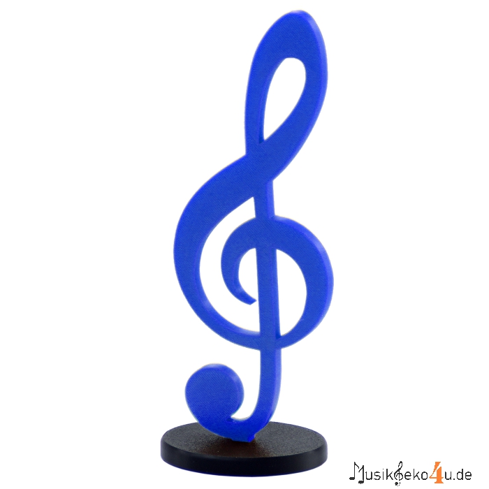 Violinschlüssel - 3D gedruckter Notenschlüssel, in verschiedenen Farben