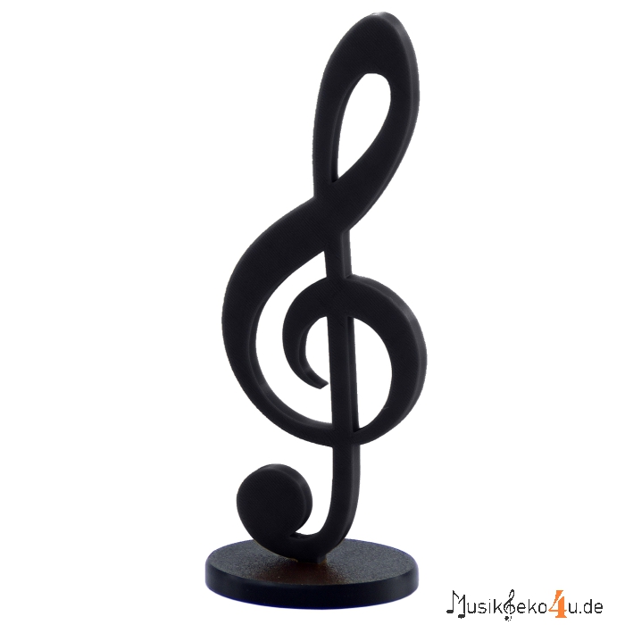 Violinschlüssel - 3D gedruckter Notenschlüssel, in verschiedenen Farben