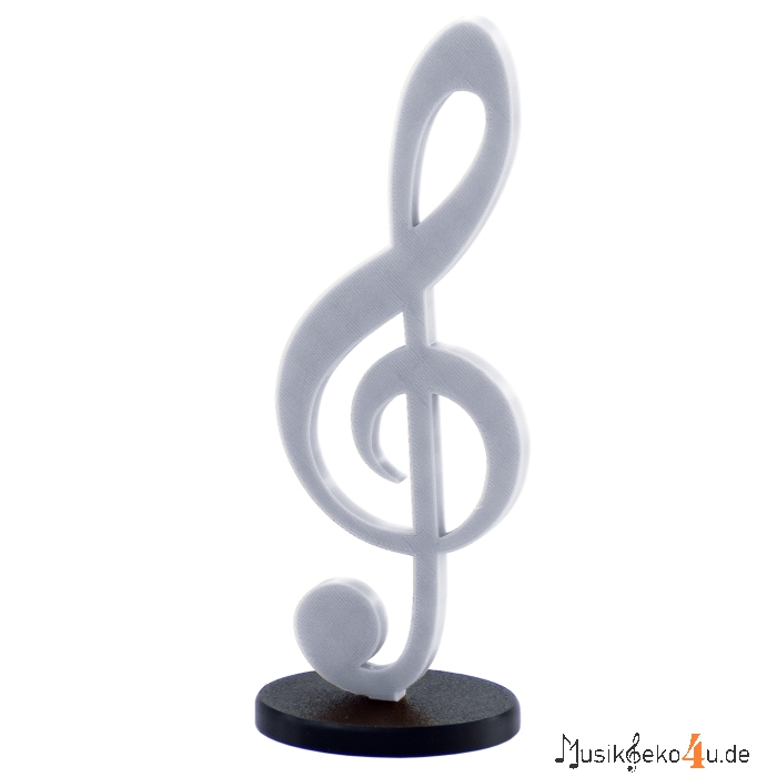 Violinschlüssel - 3D gedruckter Notenschlüssel, in verschiedenen Farben