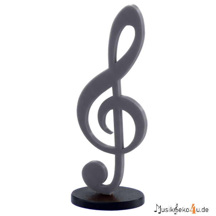 Violinschlüssel - 3D gedruckter Notenschlüssel, in verschiedenen Farben