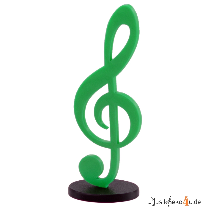 Violinschlüssel - 3D gedruckter Notenschlüssel, in verschiedenen Farben