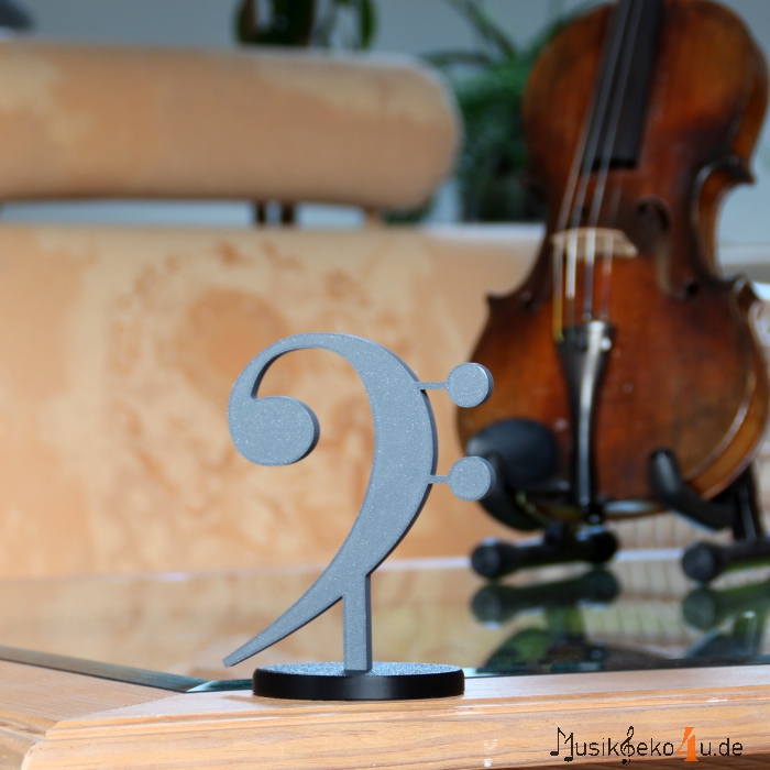 Bassschlüssel - 3D gedruckter Notenschlüssel, in verschiedenen Farben