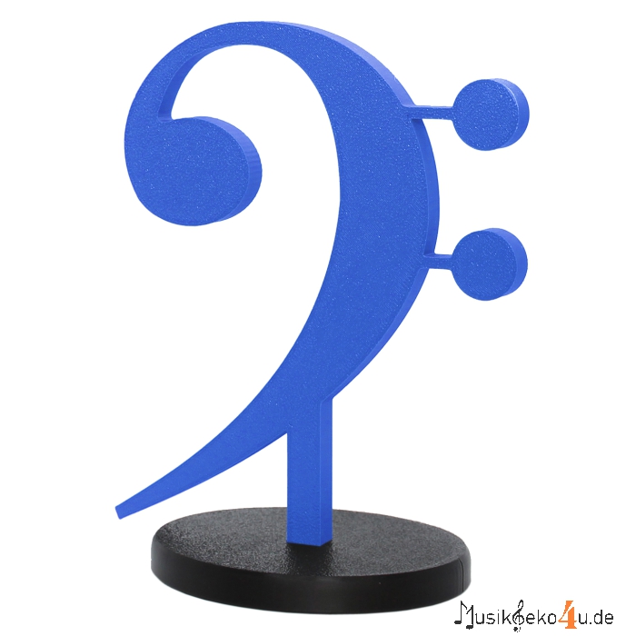 Bassschlüssel - 3D gedruckter Notenschlüssel, in verschiedenen Farben