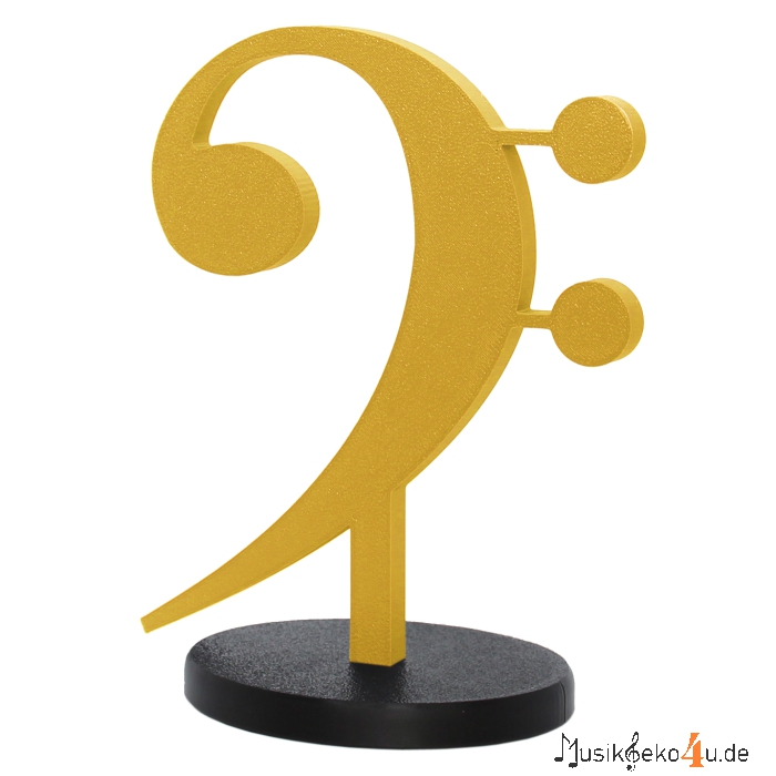 Bassschlüssel - 3D gedruckter Notenschlüssel, in verschiedenen Farben