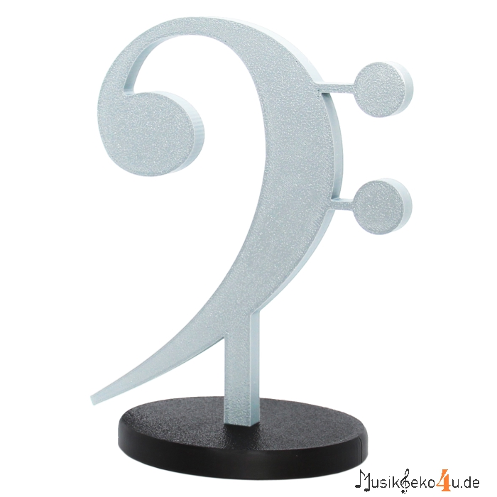 Bassschlüssel - 3D gedruckter Notenschlüssel, in verschiedenen Farben