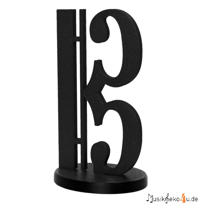 Tenor bzw. Altschlüssel - 3D gedruckter Notenschlüssel, in verschiedenen Farben