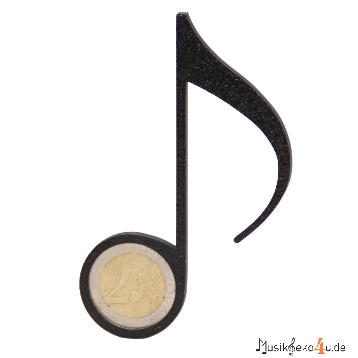 Achtelnote als Geldgeschenk 5er Set - 3D gedruckt, Geldgeschenk Set für 2 Euro Münzen