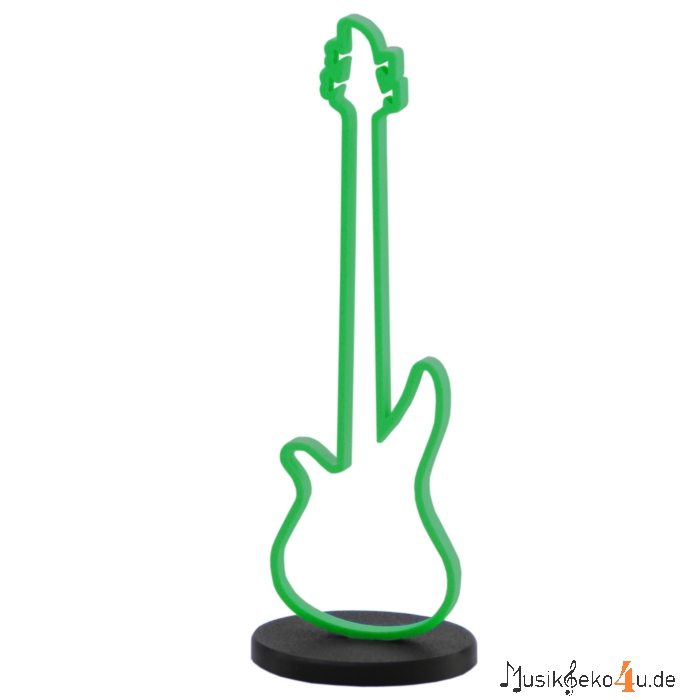 E-Gitarre Silhouette - 3D gedruckt, in mehreren Farben