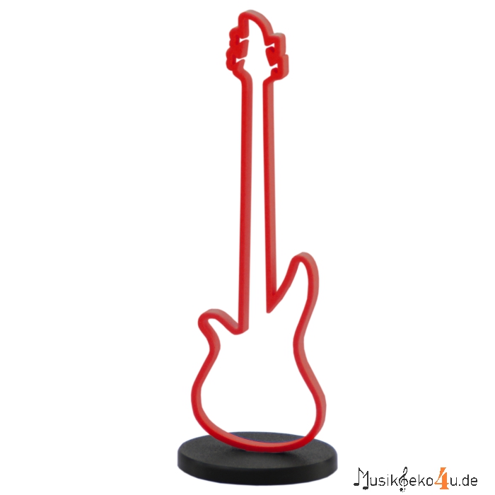 E-Gitarre Silhouette - 3D gedruckt, in mehreren Farben
