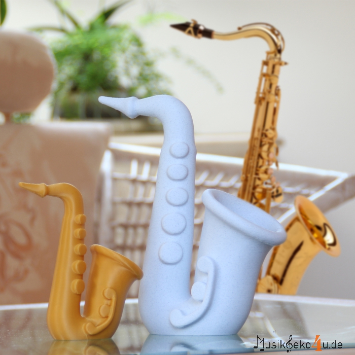 Saxophon Deko - 3D gedruckt, in verschiedenen Farben und zwei Größen