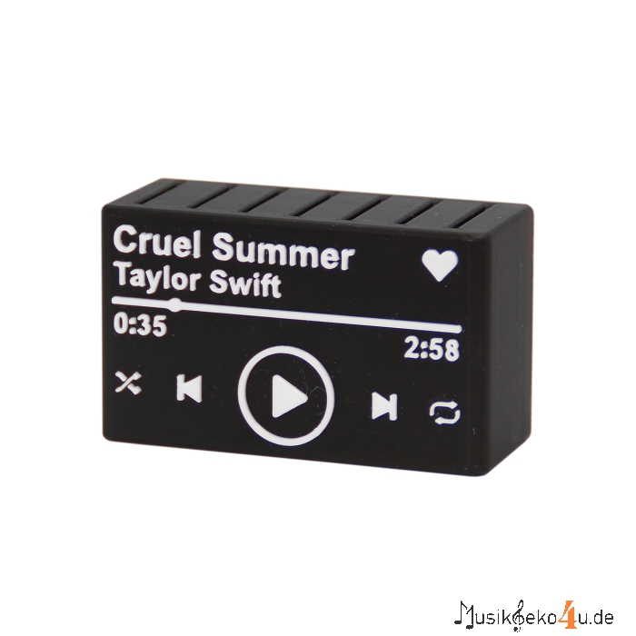 Plektrumhalter - 3D gedruckt, als MP3 Player, personalisiert