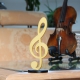 Violinschlüssel - 3D gedruckter Notenschlüssel, in verschiedenen Farben