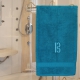 Handtuch Türkis, in verschiedenen Größen mit Altschlüssel bestickt