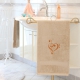 Handtuch Beige, in verschiedenen Größen mit F- und G- Schlüssel bestickt