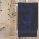 Handtuch Marine, in verschiedenen Größen mit zwei Bassschlüsseln bestickt