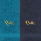 Gestickter Schriftzug Cello, Handtücher in mehreren Farben und Größen