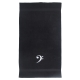 Handtuch schwarz in verschiedenen Größen mit weißem Bassschlüssel bestickt