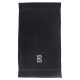 Handtuch schwarz in verschiedenen Größen mit weißem Alt- bzw. Bratschenschlüssel bestickt