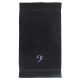 Handtuch schwarz in verschiedenen Größen mit silbernem Bassschlüssel bestickt