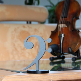 Bassschlüssel - 3D gedruckter Notenschlüssel, in verschiedenen Farben