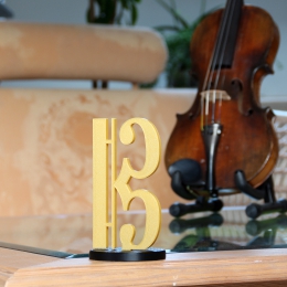 Tenor bzw. Altschlüssel - 3D gedruckter Notenschlüssel, in verschiedenen Farben